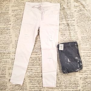 Ripped Stretch Pants